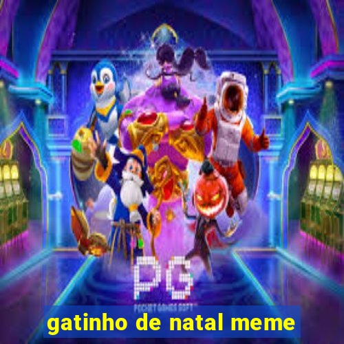 gatinho de natal meme